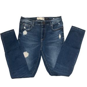 Garage ripped skinny jeans